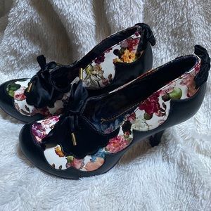 Irregular Choice Floral Scalloped Heels